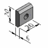 34.01.0001 MK Extrusion Nut 1,M8,Steel Zn (Sold By Lot Of 273 pcs New)