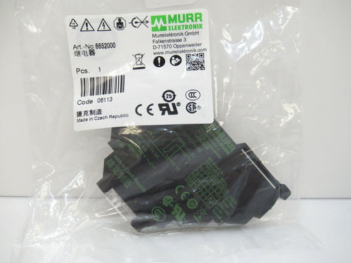 6652000 Murr Elektronik Miro Relay 6.2mm 24VDC 6A Sold By Unit (New)