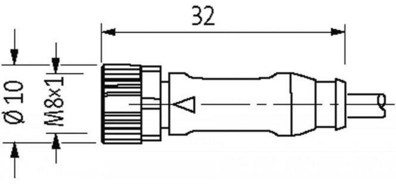 7000-08041-6330500 7000080416330500 Murrelektronik Cable Sensor M8 3-Pole 5 m