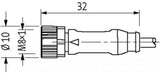 7000-08041-6330500 7000080416330500 Murrelektronik Cable Sensor M8 3-Pole 5 m