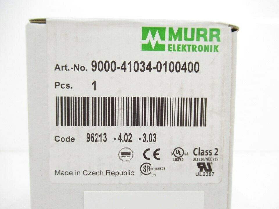 9000-41034-0100400 MurrElektronik MICO Electronic Circuit Protection