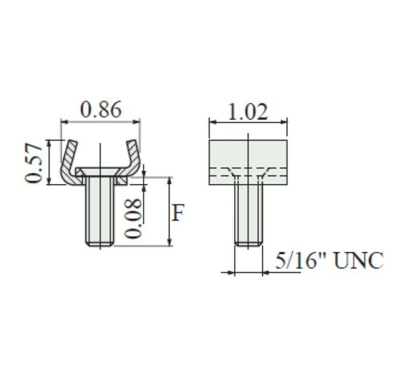 903-654111 903654111 Stainless Steel Vise Clamp 1" Series 903, Sold By Unit