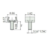 903-654111 903654111 Stainless Steel Vise Clamp 1" Series 903, Sold By Unit