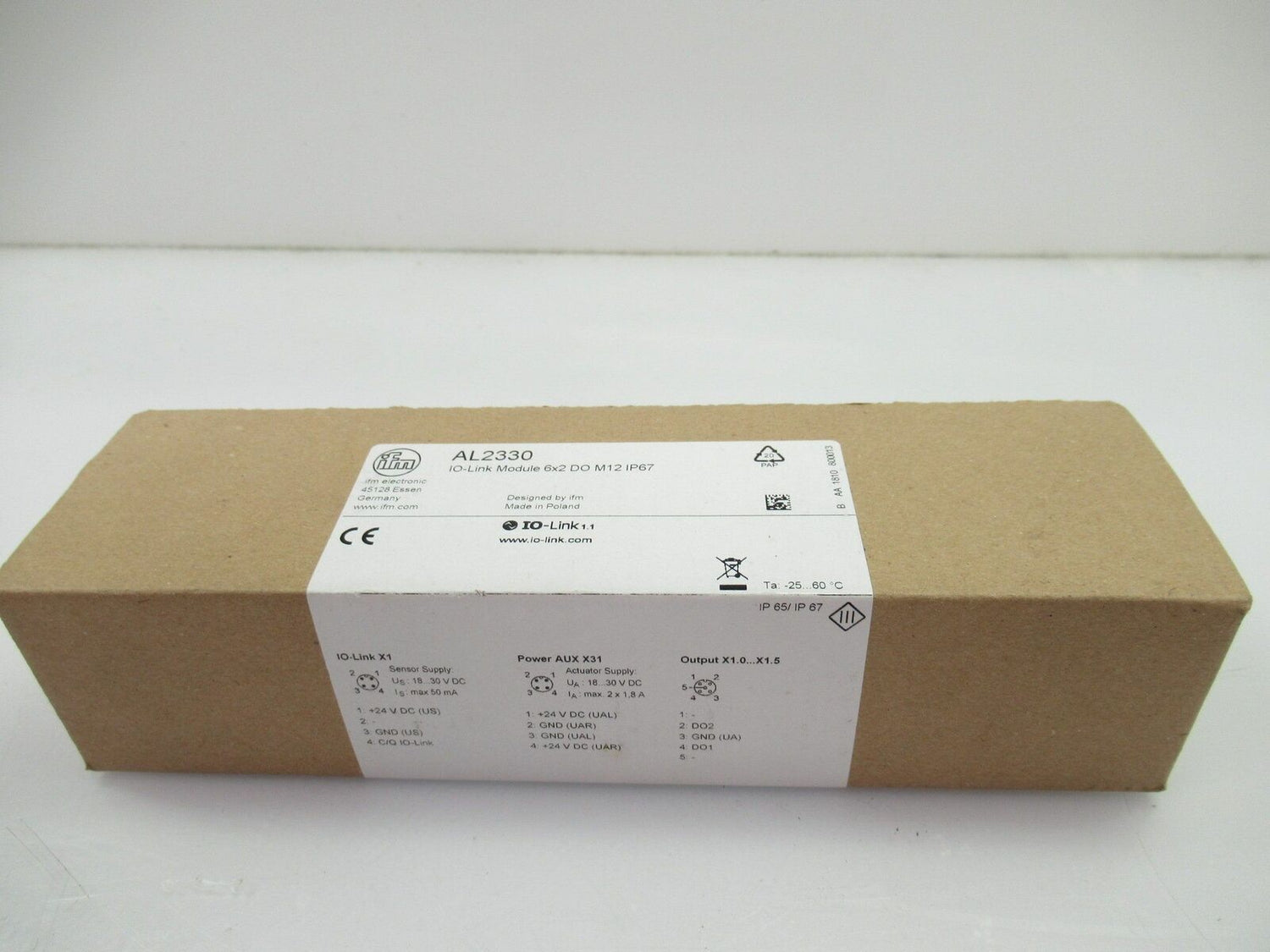 AL2330 Ifm Electronic IO-Link CompactLine Module 6x2 DO M12 IP67