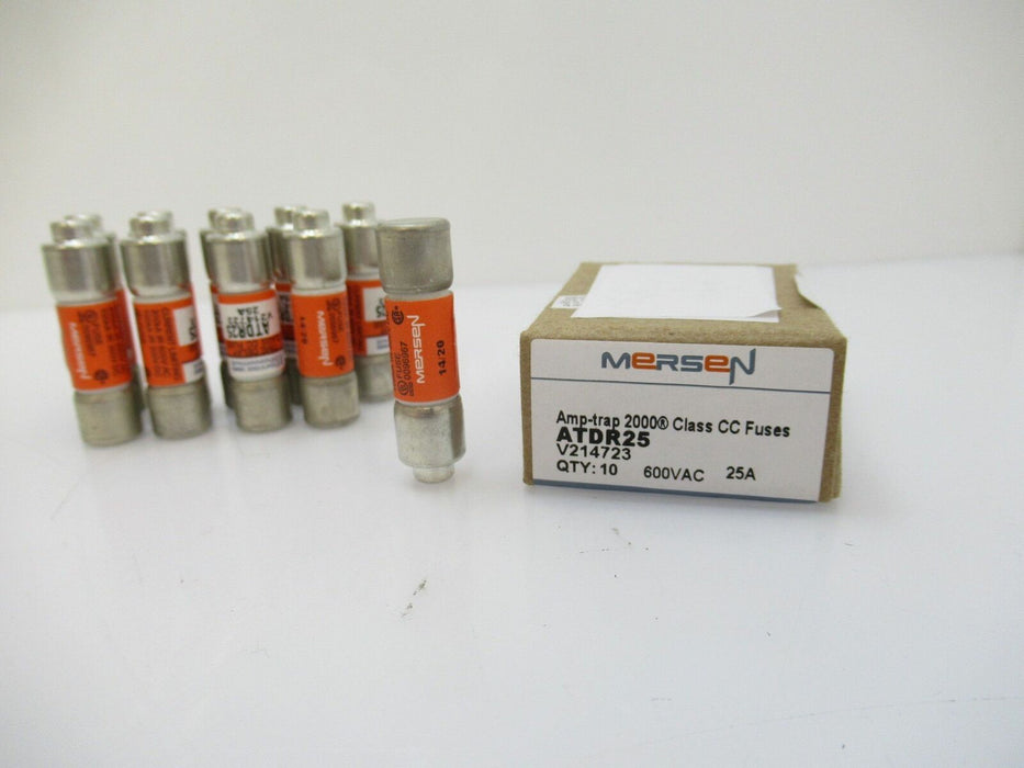 ATDR25 Mersen Ferraz Shawmut Fuse 600V AC / 25 A Sold Per Pack Of 10, New