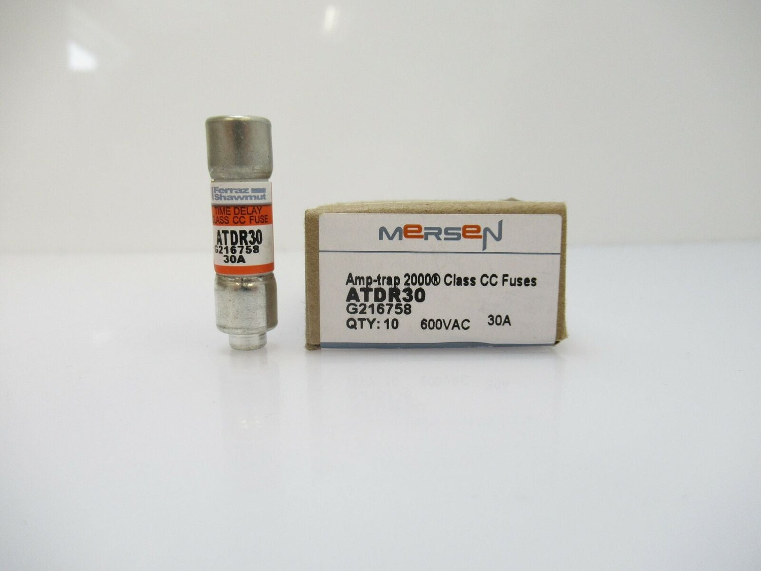 ATDR30 Mersen Ferraz Shawmut Time Delay Fuse 30A 600VAC Sold Per Pack Of 10, New