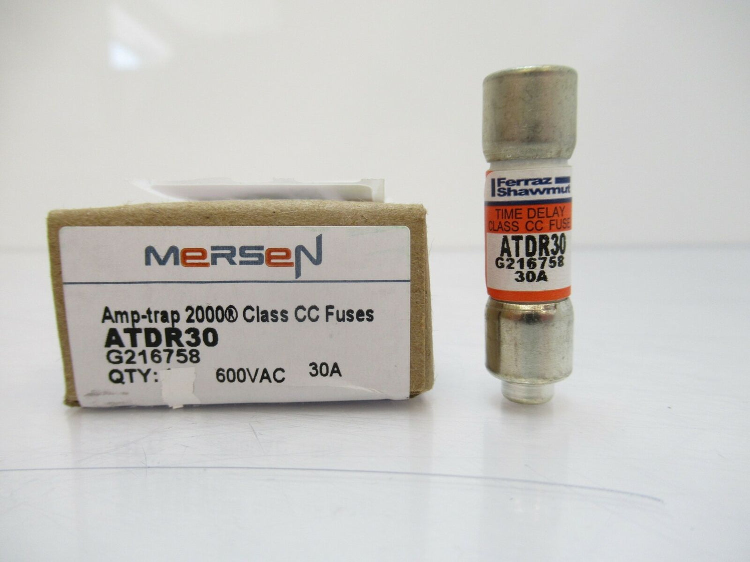 ATDR30 Mersen Ferraz Shawmut Time Delay Fuse 600V AC / 30 A Sold By Unit, New