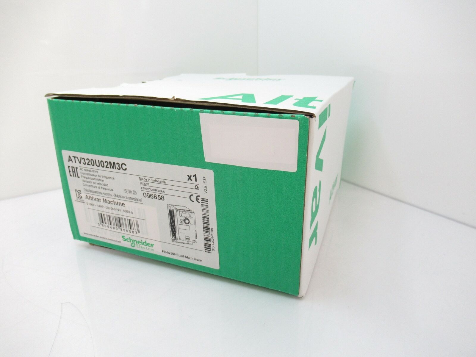 ATV320U02M3C Schneider Electric Altivar 1/4 HP AC Speed Drive ATV320
