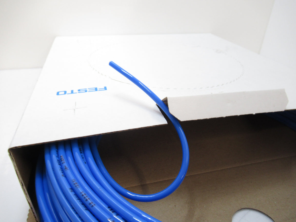 159662 PUN-4X0.75-BL Festo, Blue Plastic Tubing (Sold By Box Of 50 Meters New)