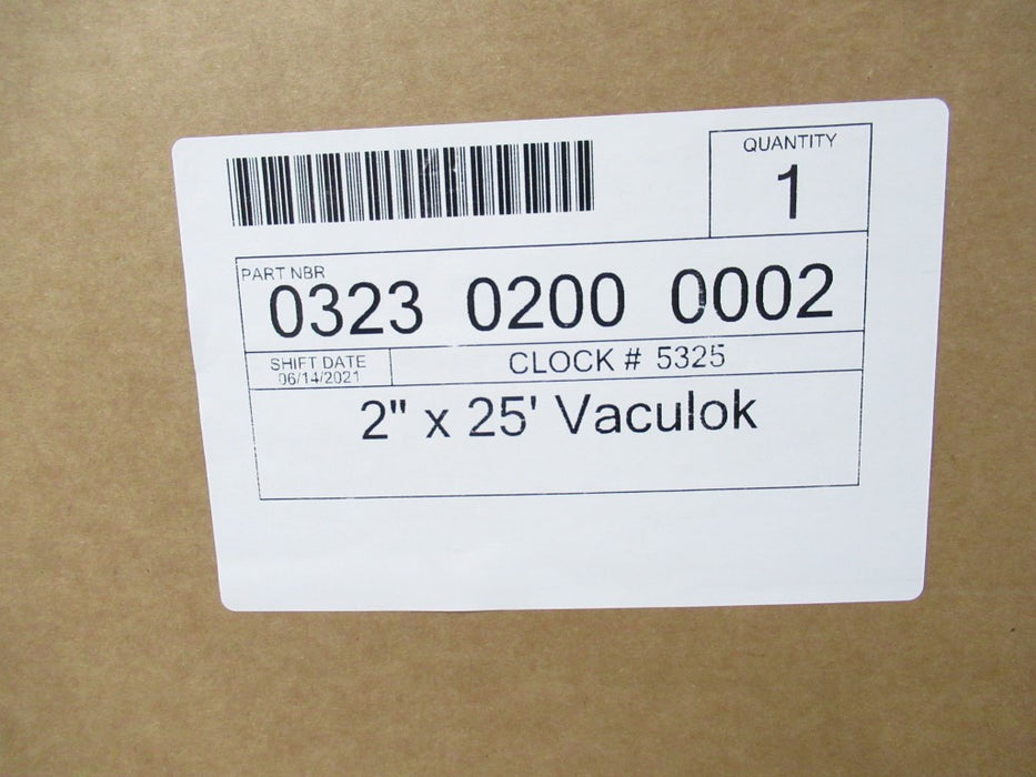 0323-0200-0002 Hi-Tech Duravent Ducting Hose,2 In. Id,25 Ft. L, Eva (New In Box)