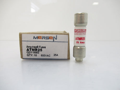 ATMR25 Mersen Ferraz Shawmut Fuse Class CC Fast Acting 25 A, Sold Per Pack Of 10