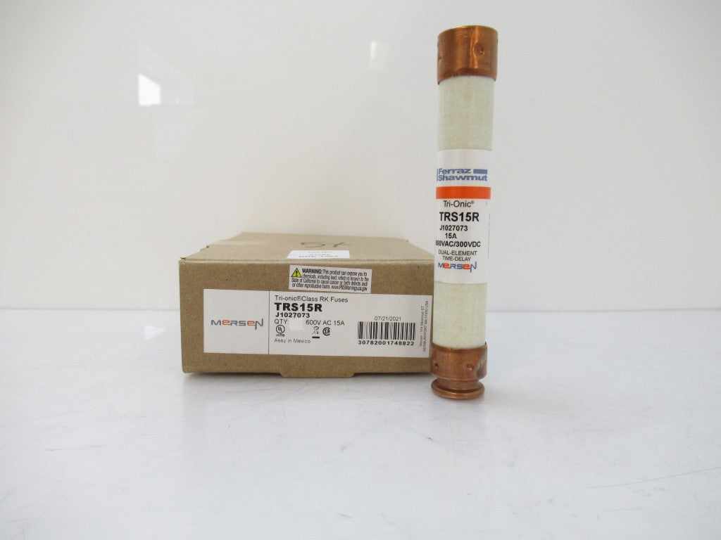 TRS15R Mersen Ferraz Shawmut Fuse 15 A, Time-Delay, Class RK5, Sold By Unit