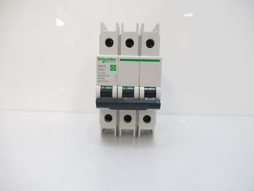 M9F42315 Schneider Electric Multi 9 Miniature Circuit Breaker 15A, C60BP, 3-Pole