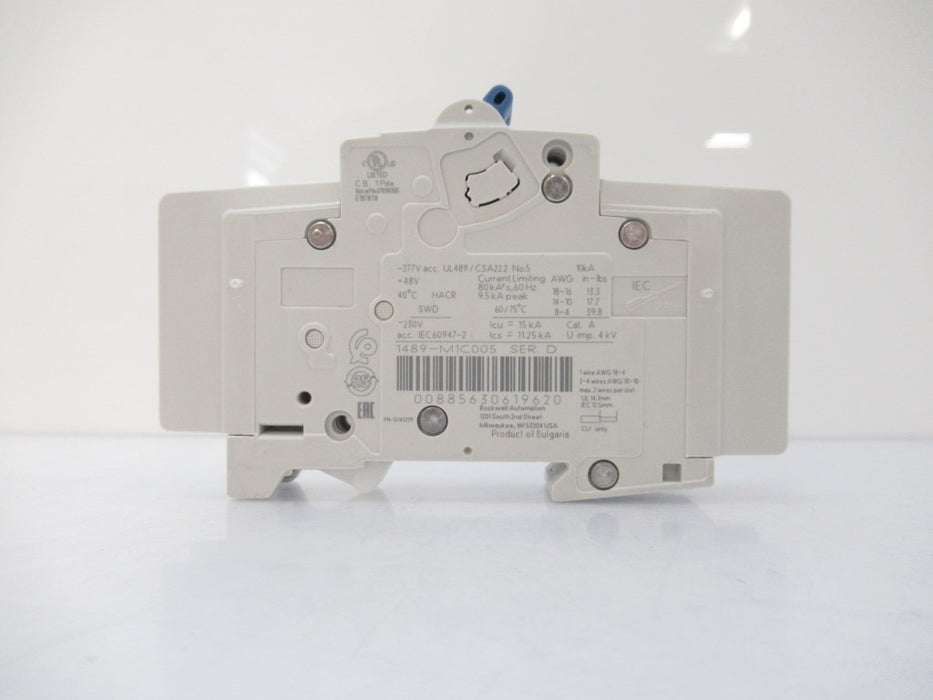 1489-M1C005 1489M1C005 Allen Bradley Miniature Circuit Breaker 0.5 A(Surplus In Box)