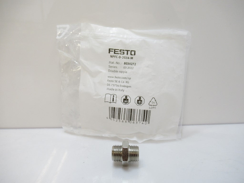 NPFC-D-2G14-M NPFCD2G14M 8030272 Festo Double Nipple, Sold By Unit