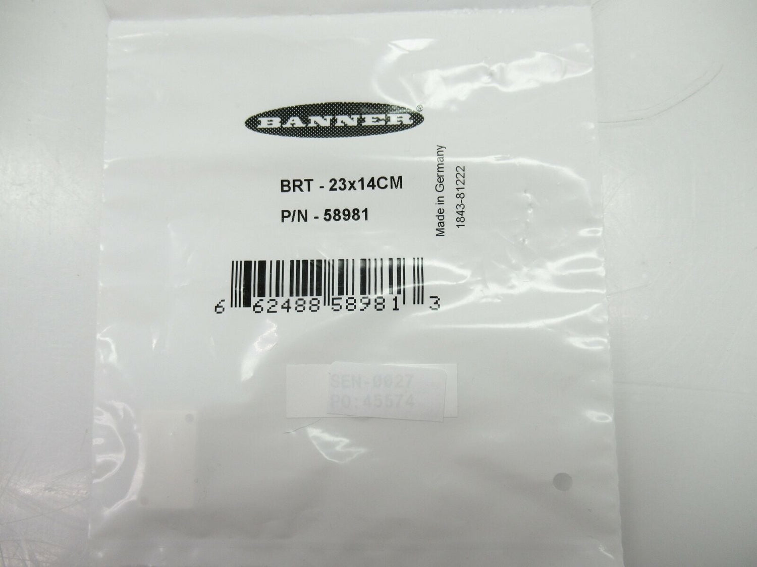 BRT-23X14CM BRT23X14CM 58981 Banner Retroreflective Target Reflector(New In Bag)