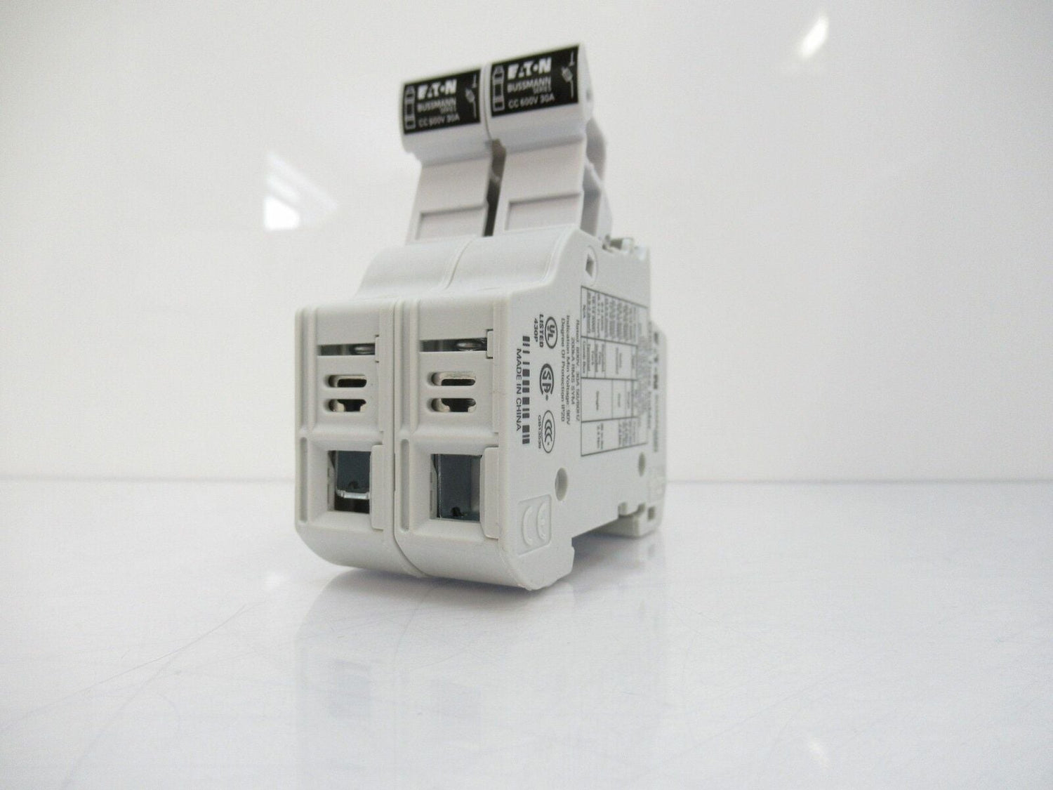 CHCC2DU Bussmann Fuse Holder, 2-Pole, 600V AC/DC, 30A, 50/60 HZ, IP20