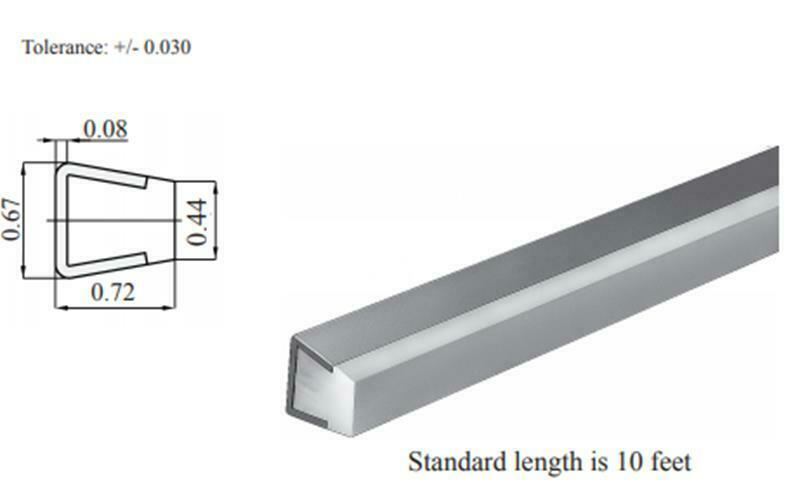 CVR-12P CVR12P Rail Guide Plate 1/2 Inch Flat Sold In 10 Foot Lengths