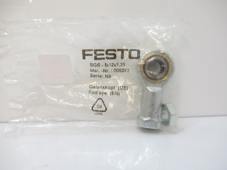 9262 Festo SGS-M12X1.25 Rod Eye New In Bag