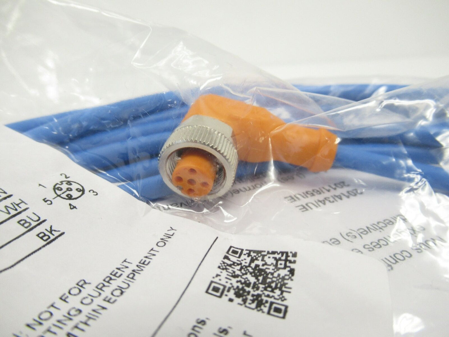 ENC05A Ifm Electronic XP Cable M12 4 Pin Right Angle Namur 5m New In Bag