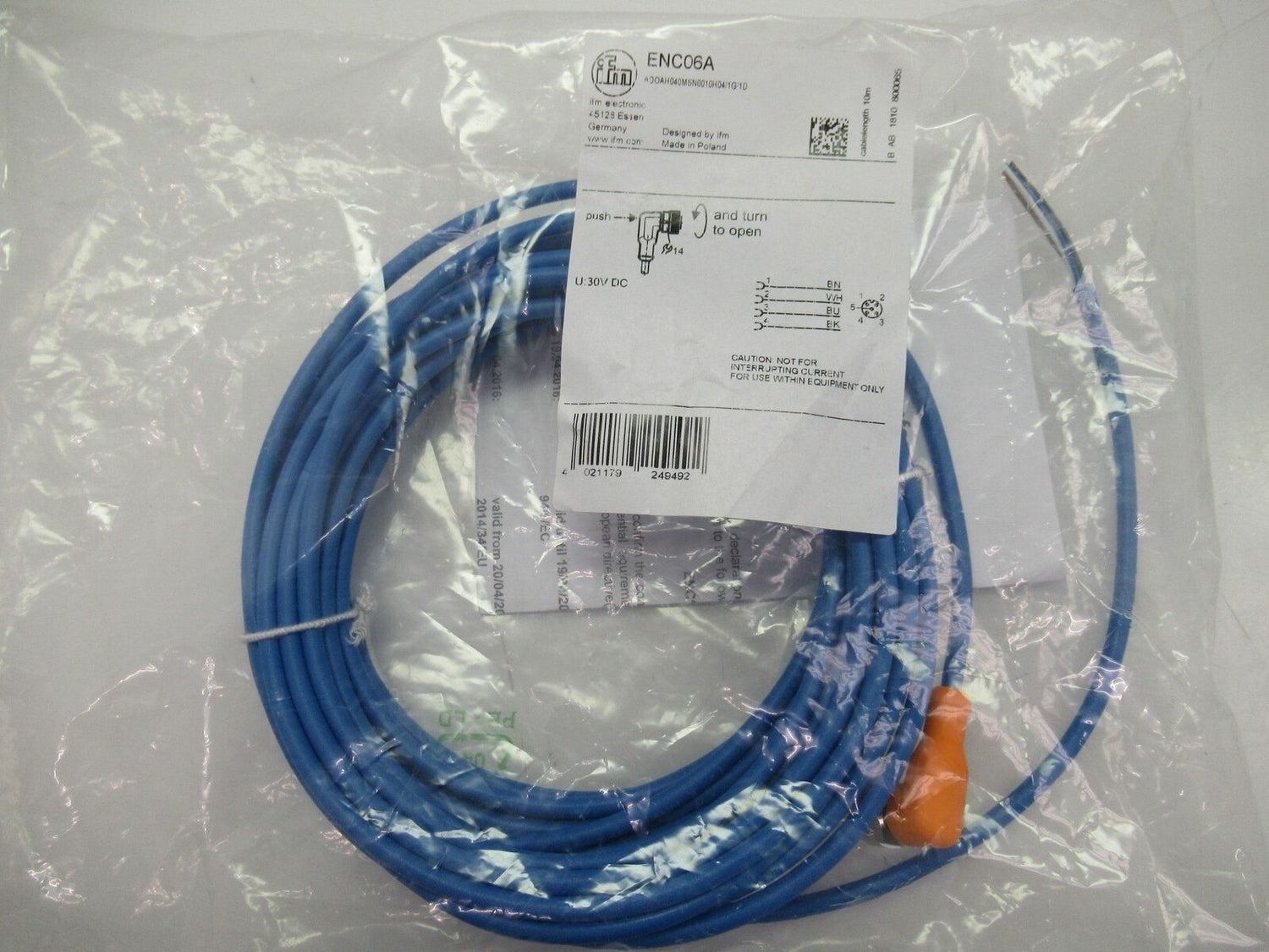 ENC06A ADOAH040MSN0010H04/1G/1D Ifm Electronic Connecting Cable (New In Bag)