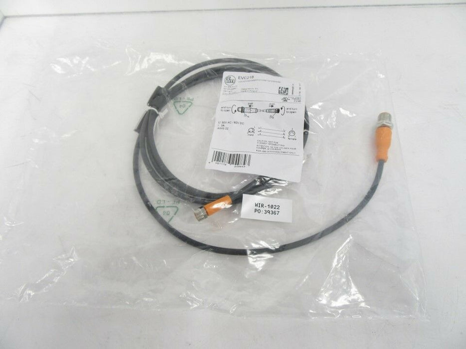 EVC218 VDOGF030MSS0002H03STGH030MSS Ifm Electronic Connection Cable M8 Connector