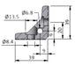 T82.40.0742 MK Angle E40s,keyed-Kit (Sold as a set of 100 unassembled kits)
