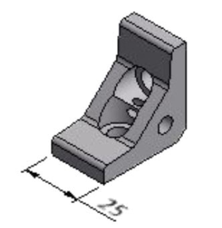 T82.40.0701 MK Extrusion Angle E25 - kit (Sold as a set of 40 unassembled kits)