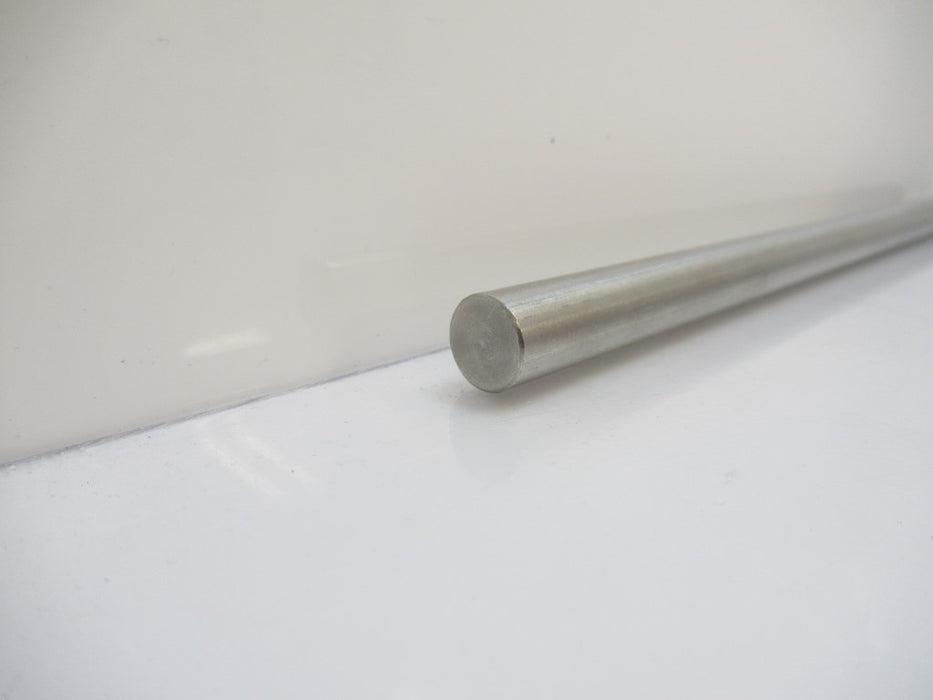 020R12MB Stainless Steel Rods 1/2"x12" c/w Groove For Plastic Clamps