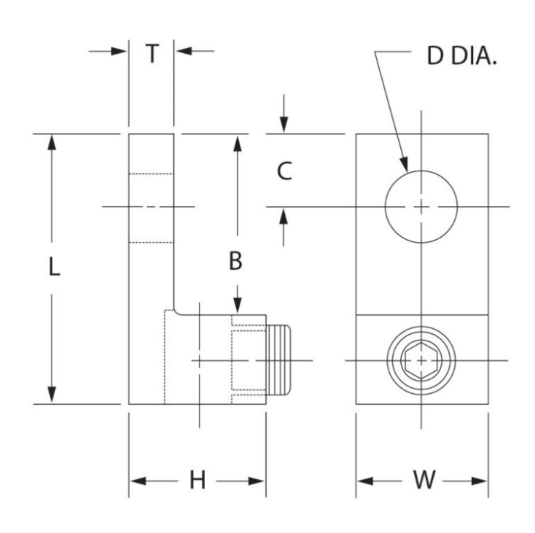 LA-250 LA250 Penn Union Aluminum Dual Rated Lug - One Hole Tongue, Sold By Unit