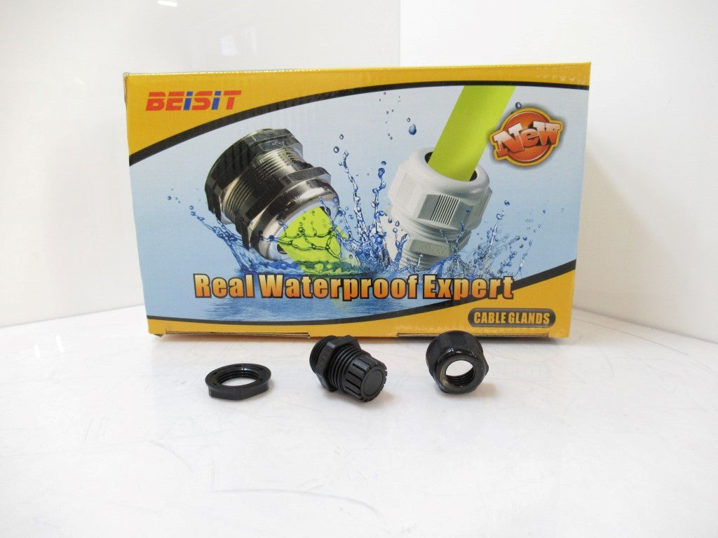 M2012B Beisit Cable Glands M20 Cable Range 6 - 12 mm Black, Sold Per Pack Of 100