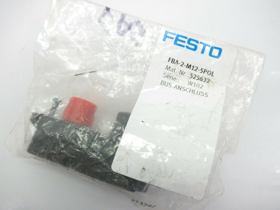 525632 Festo Bus connection FBA-2-M12-5POL (New In Bag)