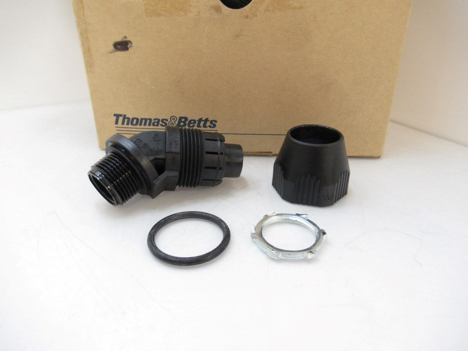 LT475P Thomas & Betts 3/4 in 45 Deg Bullet Connector Sold Per Pack Of 15, New