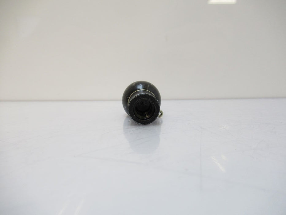 9416K752 End Fitting For Gas Spring, Ball Socket, Safety Clip, Black, Sold By Unit