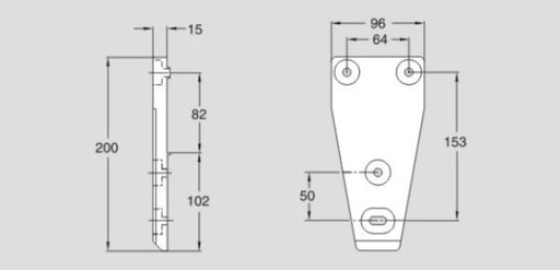 XLCS 64 P XLCS64P FlexLink Beam Support Bracket, Sold By Unit