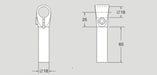 XLRL 18X60 CA XLRL18X60CA Flexlink Guide Rail Clamp Sold By Unit, New