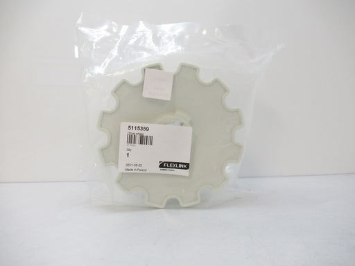 5115359 FlexLink X85X Drive Wheel, White, Class B (New In Bag)