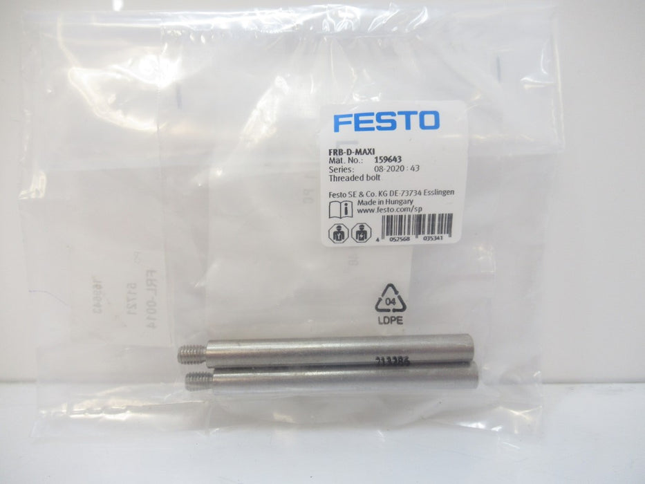 159643 FRB-D-MAXI Festo Threaded Bolt For D Series Service Units New In Bag