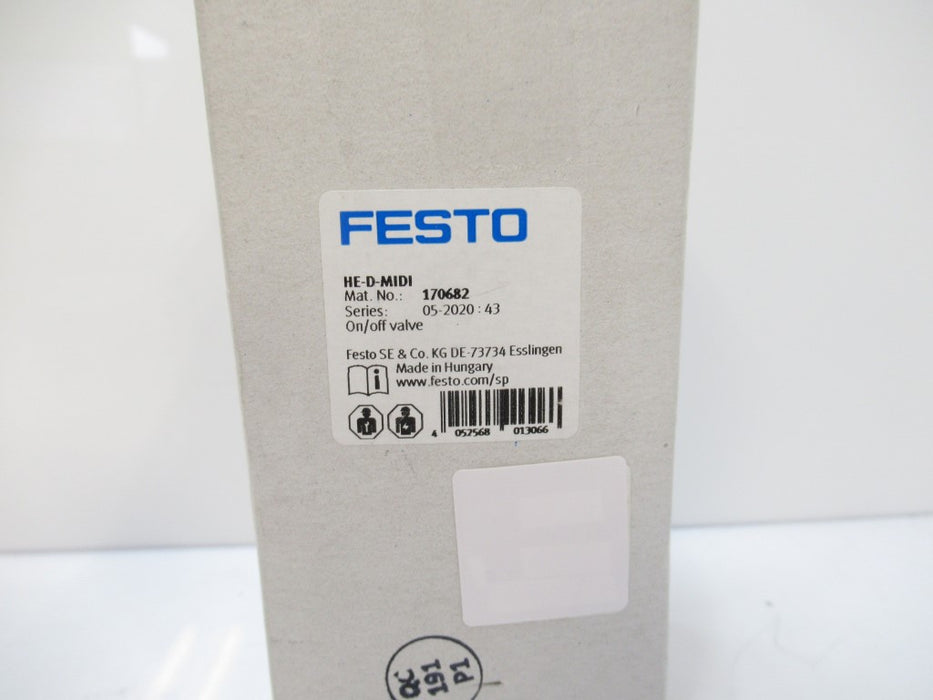 170682 HE-D-MIDI HEDMIDI Festo On/Off Valve Serie M 543 New In Box