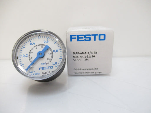 161126 MAP-40-1-1/8-EN Festo Precision Pressure Gauge New In Box