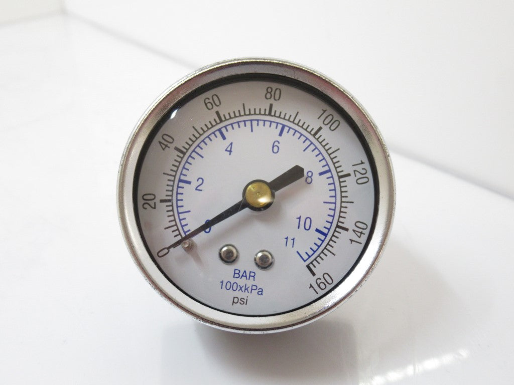 102D-204F 102D204F Gauge 2" Dry 1/4 NPT Male Brass Back 160 PSI/KPA/BAR