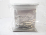 K44-21 K4421 Lasnek, Satin End Cap In Stainless Steel, 4" x 4", Screws Included