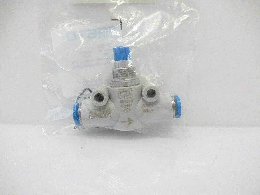 193969 GR-QS-6 GRQS6 Festo One-Way Flow Control Function New In Bag