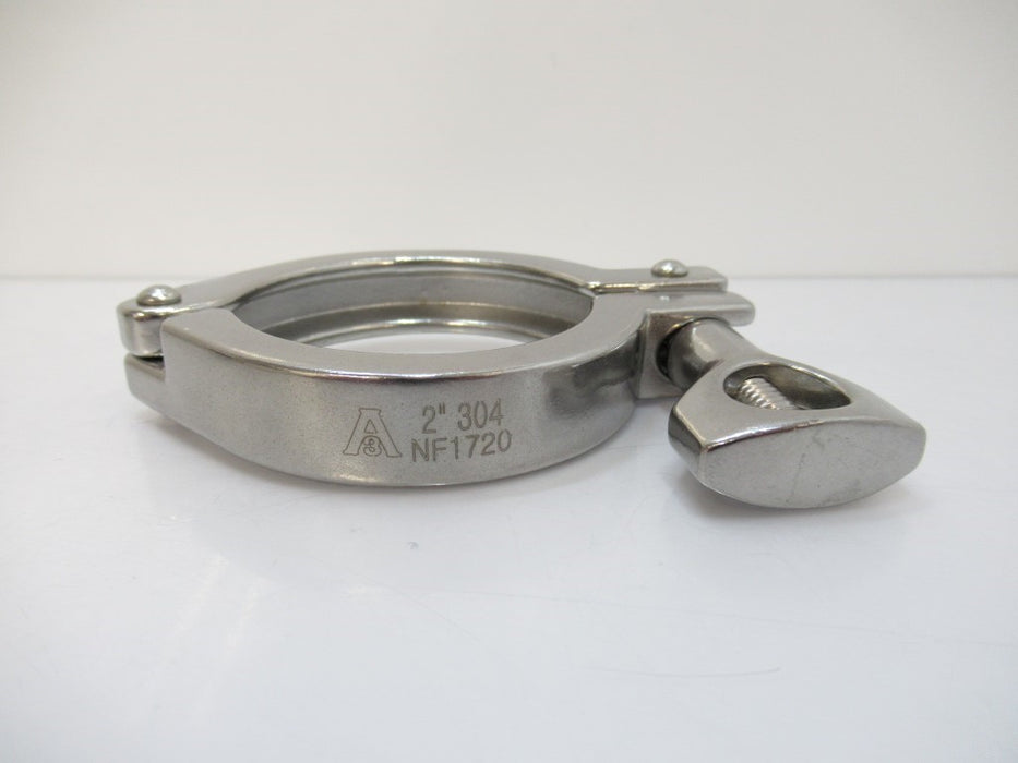 NF1720 304 Unbranded Stainless Steel, Sanitary Clamp, 2" (New No Box)