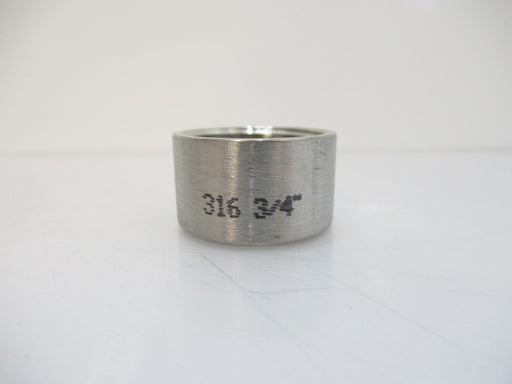 Stainless Steel Half Coupling 316 3/4" NPT Sold By Unit, New
