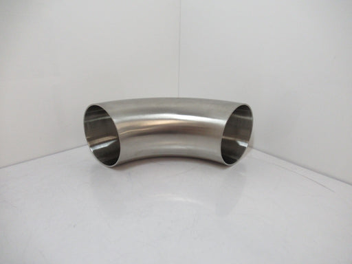 2WCL3.0 2WCL30 Sanitary 90° Polished Butt-Weld 3 in Elbow Stainless Steel 304