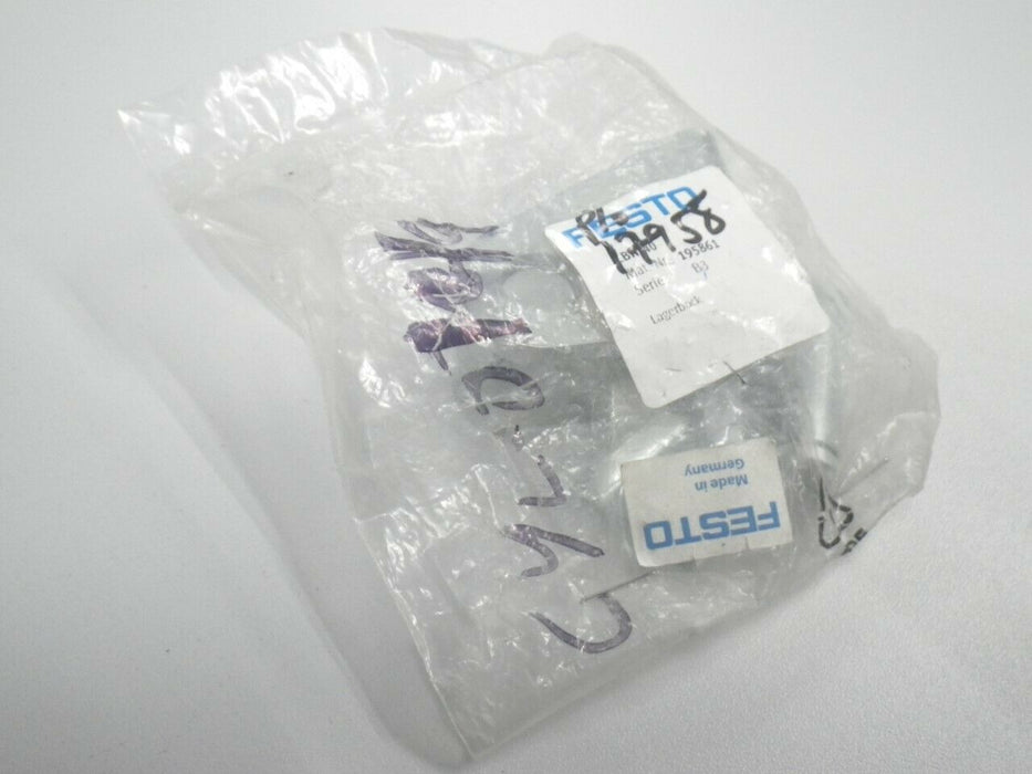 195861 LBN-40 LBN40 Festo Clevis Foot, Size 40, Steel, Galvanized, New