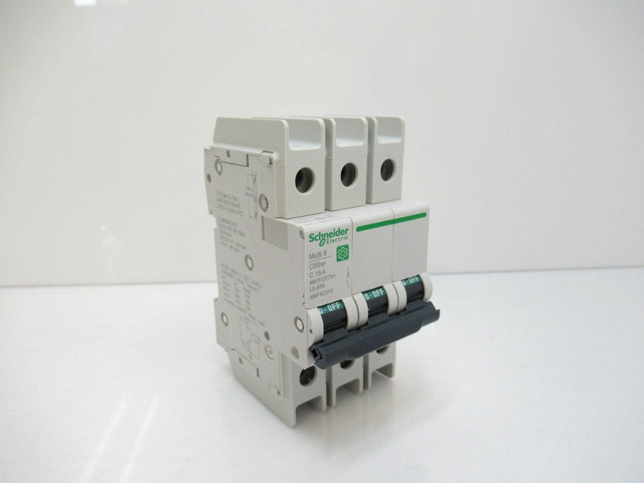 M9F42315 Schneider Electric Multi 9 Circuit Breaker 15A, 3-Pole, Sold By Unit