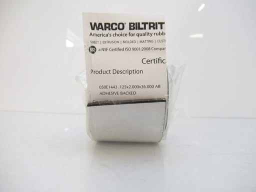 050E1443 Warco Biltrit Rubber Strip, Multiport Neoprene Adhesive-Back, New