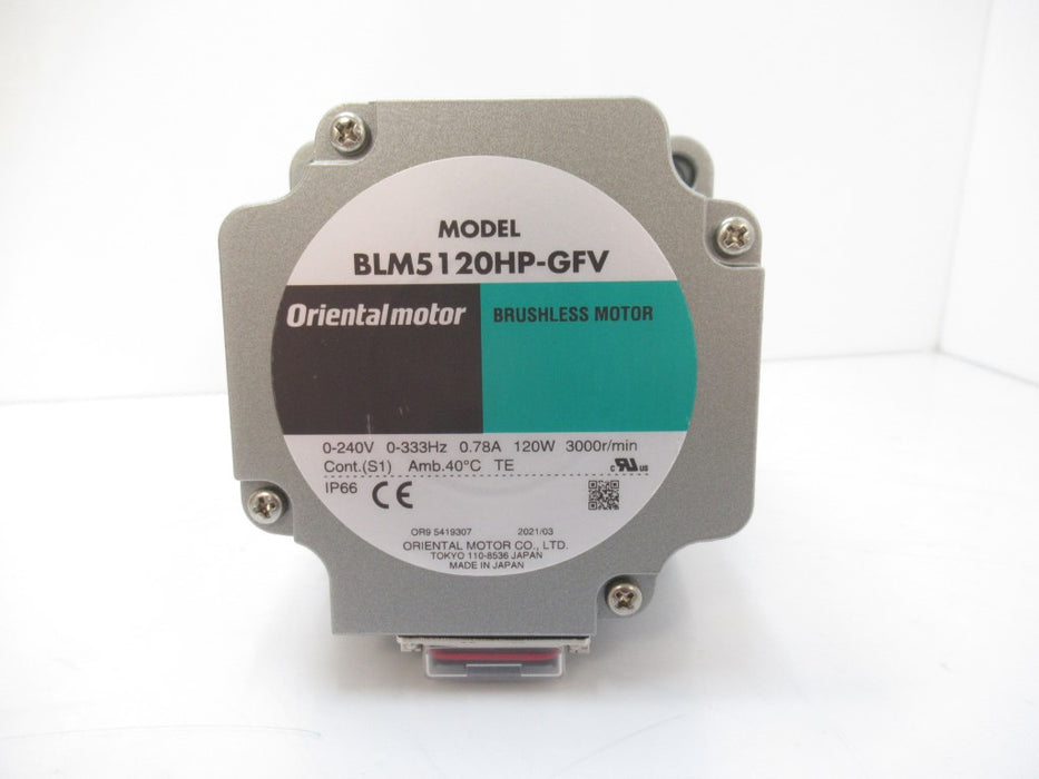 BLM5120HP-15S Orientalmotor, 120 W (1/6 HP) Brushless DC Motor (New In Box)